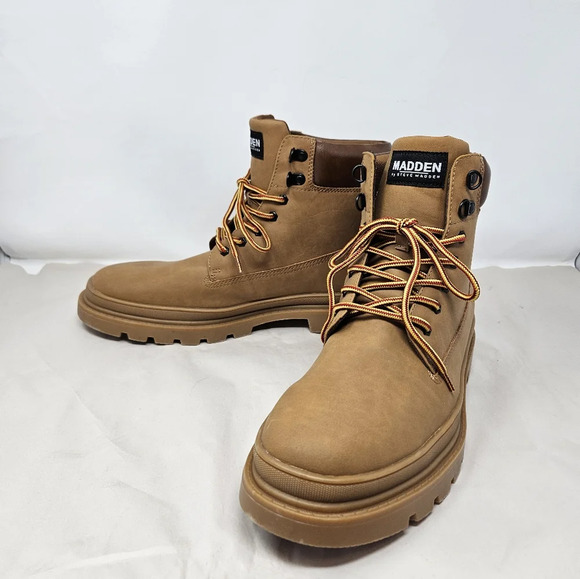 Madden By Steve Madden Men's Ortholite Sz 13 Faux Leather Casual Comfort Boots - Picture 4 of 11